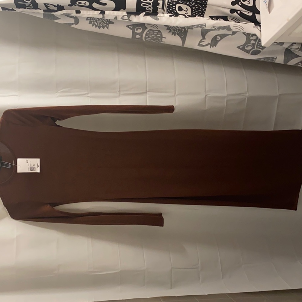 Long sleeve knit dress
